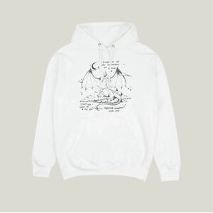 Taylor Swift Enchanted “fighting dragons with you” white sweatshirt hoodie small